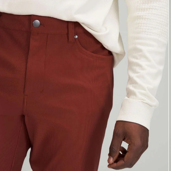 Men's Lululemon ABC Slim Pant Cord in Date Brown Size 32 - Picture 11 of 13